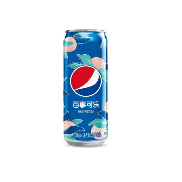 Pepsi  - White Peach Oolong - China - DPG - 330ml - VE = 12 Stk