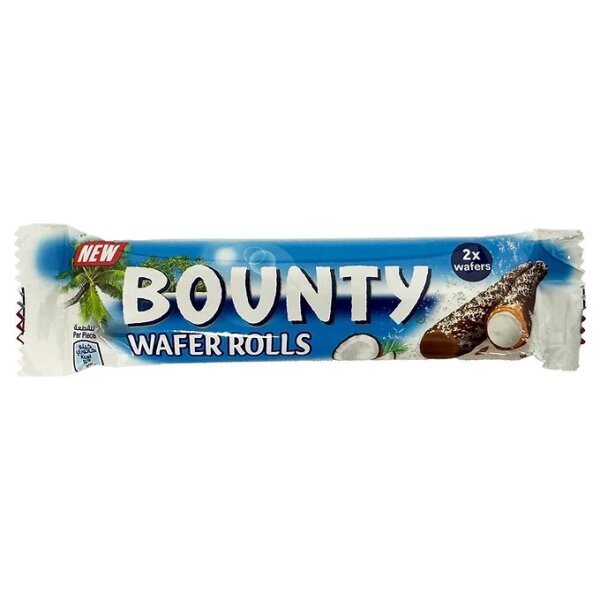 12 x Bounty - Wafer Rolls - 22,5g - VE = 1 Stk