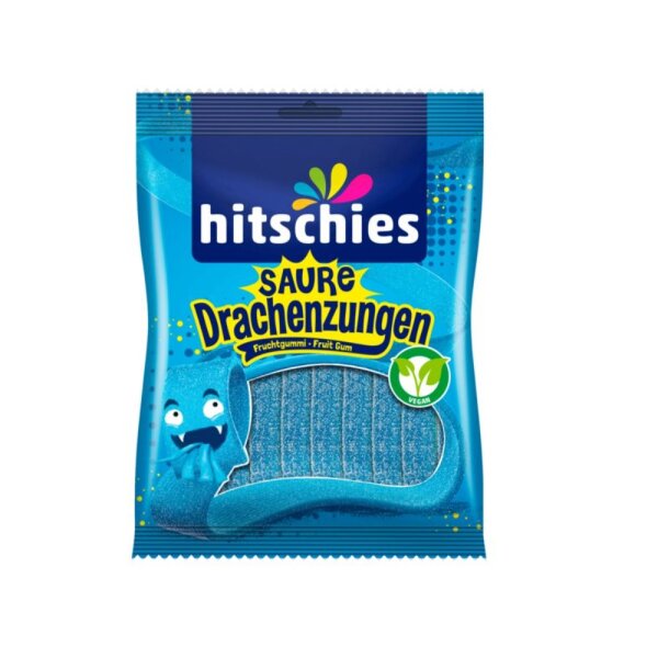 Hitschies - Saure Drachenzungen Blau - 125g - VE = 20 Stk