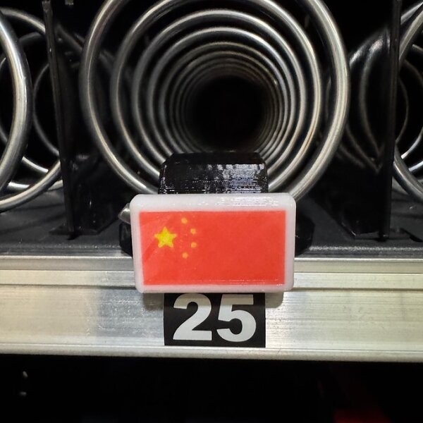 China Schild - für SnackPate Dosenführung