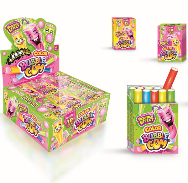 Johny Bee - Color Bubble Gum - 35g - VE = 18 Stk