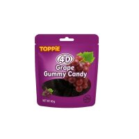 TOPPIE - 4D Gummy - Traube - Halal - 80g - VE = 16 Stk