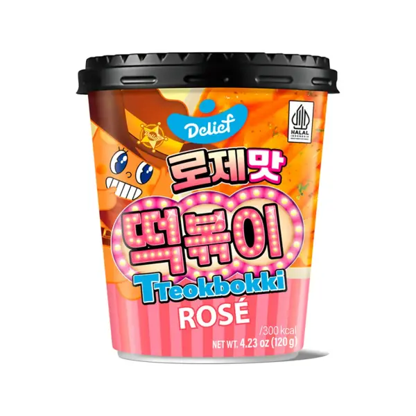 Delief - Tteokbokki Cup - Rose - 120g - Halal - VE = 30 Stk