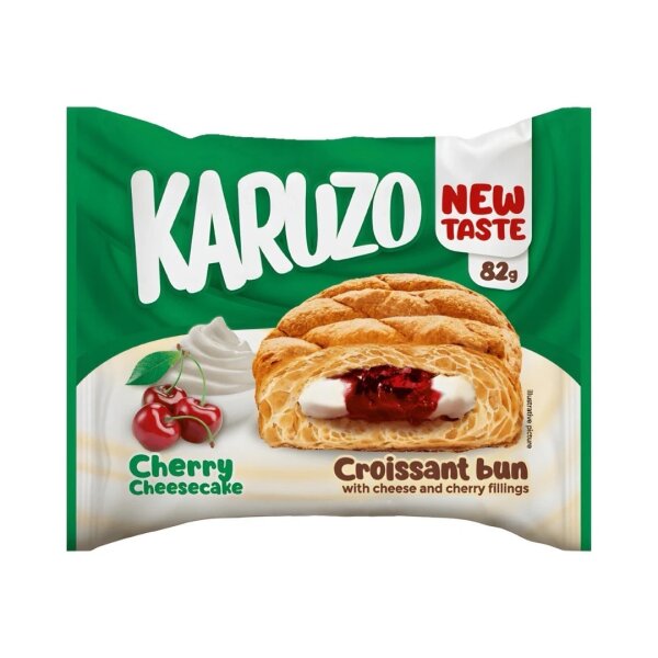 Karuzo Croissant - Cherry / Cheesecake - 82g - VE = 24 Stk