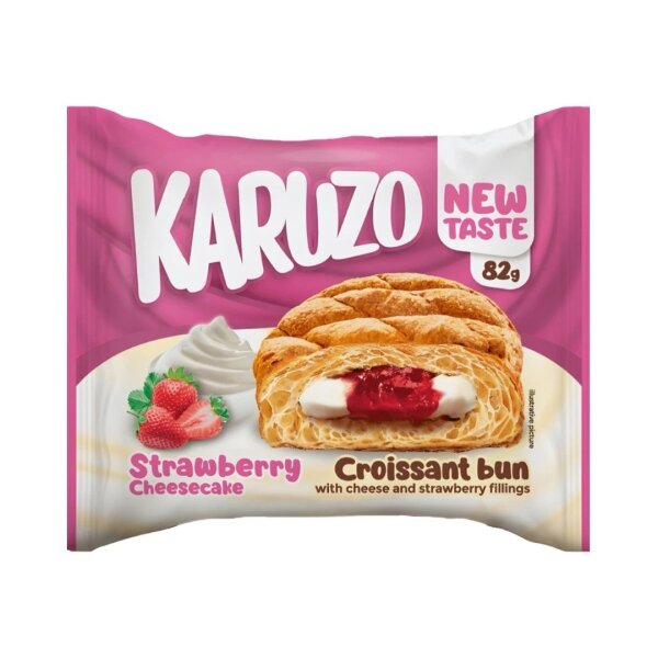 Karuzo Croissant - Strawberry / Cheesecake - 82g - VE = 24 Stk