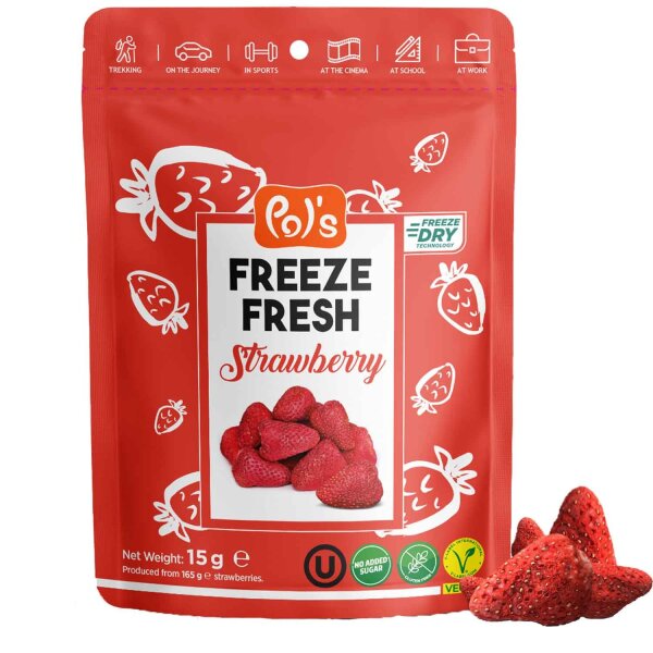 Pol ´s - Freeze Dried Fruits - Erdbeere - 15g - VE = 15 Stk