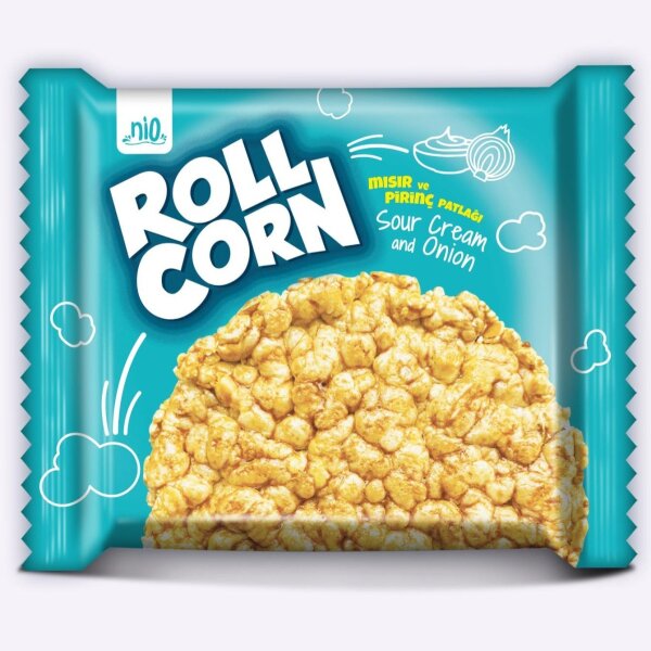 Nio Roll Corn - Sour Cream & Onion - 30g VE = 36 Stk