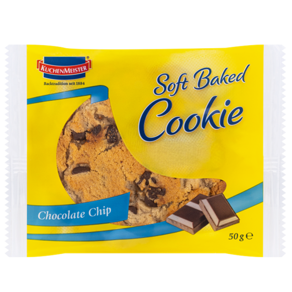 Kuchenmeister - Soft Baked Choco Chip Cookie - 50g - VE = 36 Stk
