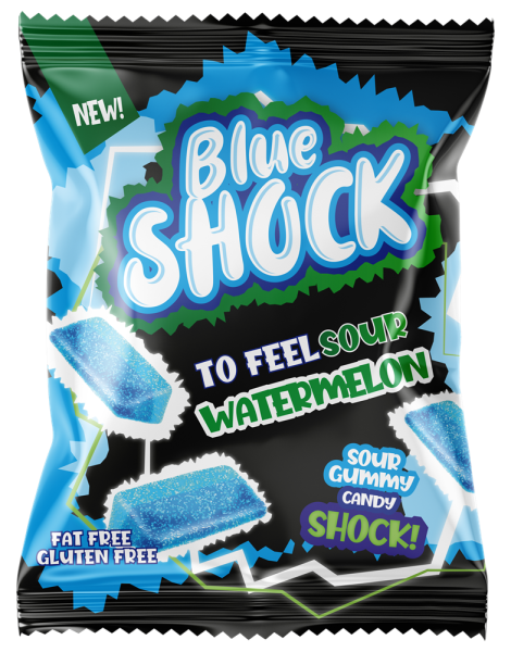 Blue Shock - Sour Watermelon - 80g - HALAL - VE = 12 Stk