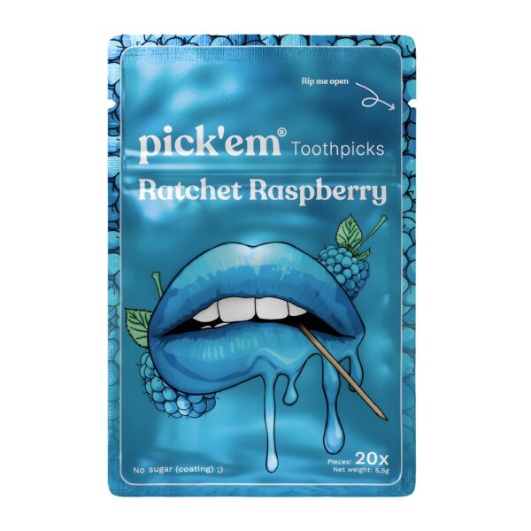 PickEm - Zahnstocher - Ratchet Raspberry - Bag - VE = 25