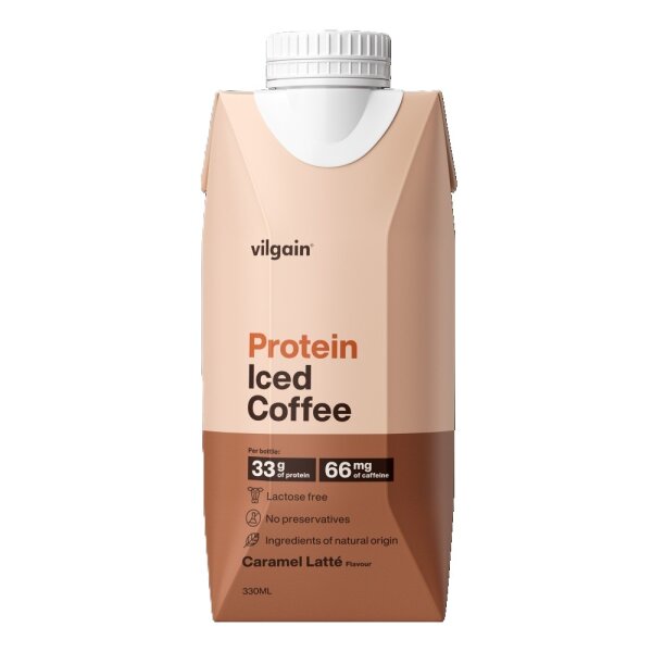 Vilgain - Protein Iced Coffee - Caramel Latte - 330ml - VE = 12 Stk