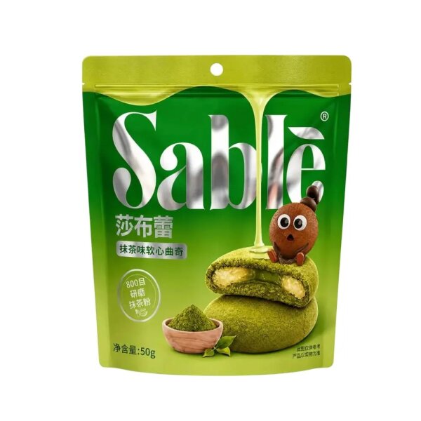 Sable - Soft Center Cookies - Matcha - 50g - VE = 24 Stk