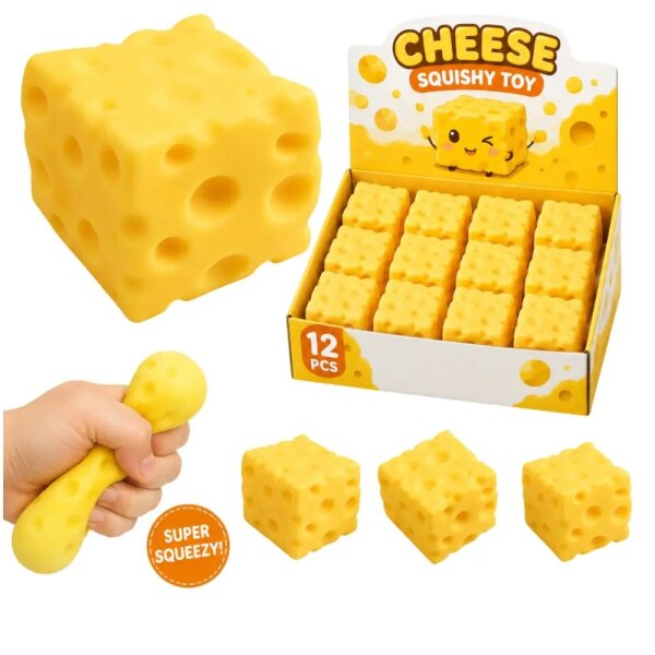 Hype - Spielzeug - Squishy Cheese - VE = 12 Stk