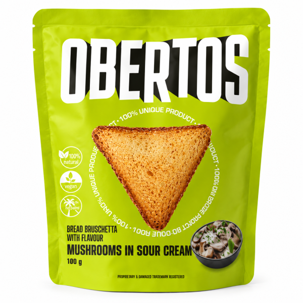 Obertos - Bruschetta - Mushroom Sour Cream - 100g - VE = 20 Stk