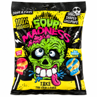 Sour Madness - Lollipops 10er - 90g - VE = 12 Stk