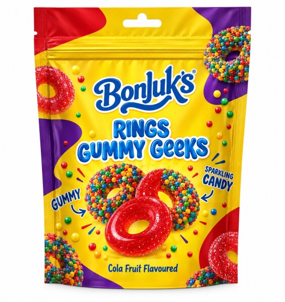 Bonjuks - Gummy Geeks - Ringe - 70g - VE = 12 Stk