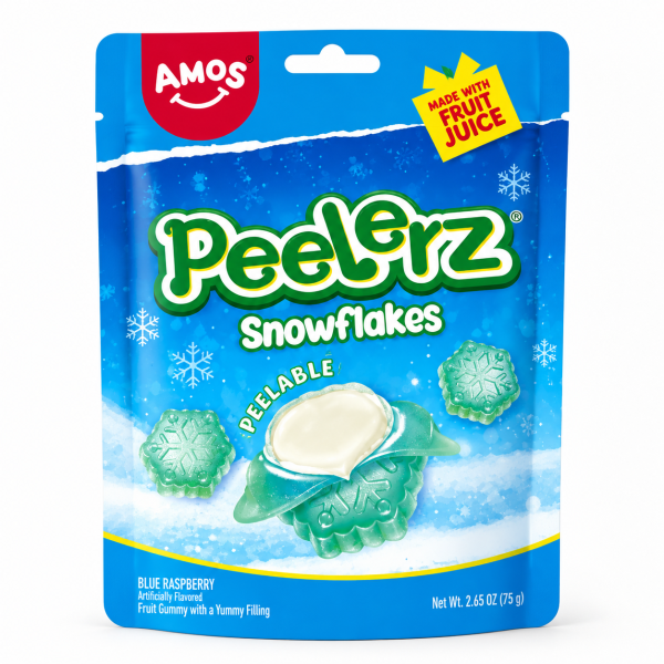 AMOS - Peelerz Gummy - Snowflakes - 65g - VE = 12 Stk