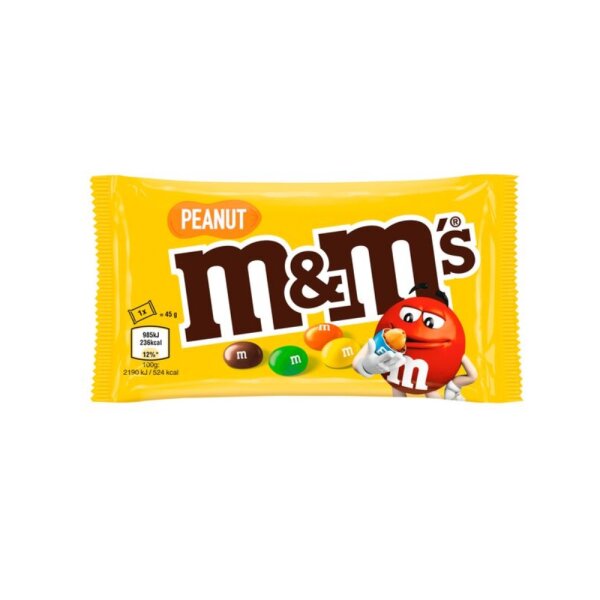 M&M´s - Peanut - 45g - VE = 24 Stk